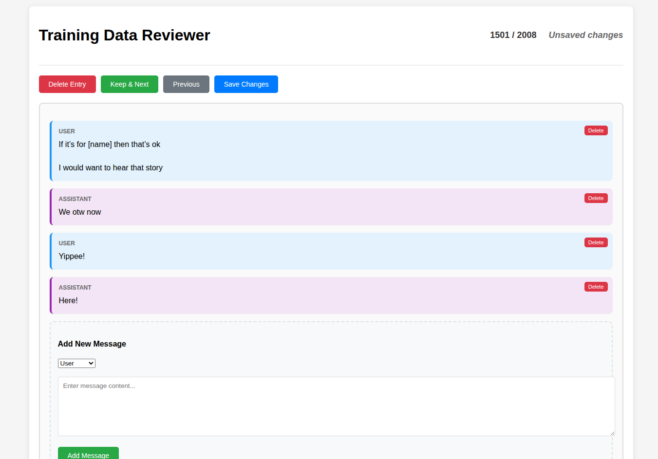fine tuning web ui